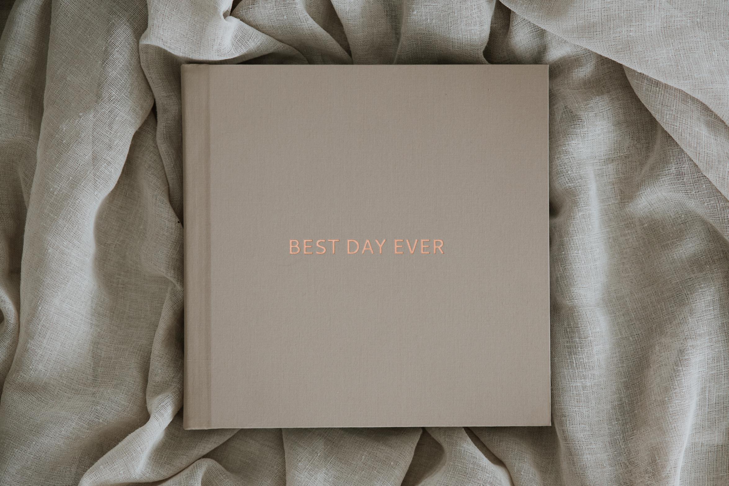 Premium fine art wedding album design and printing by Perth photographer